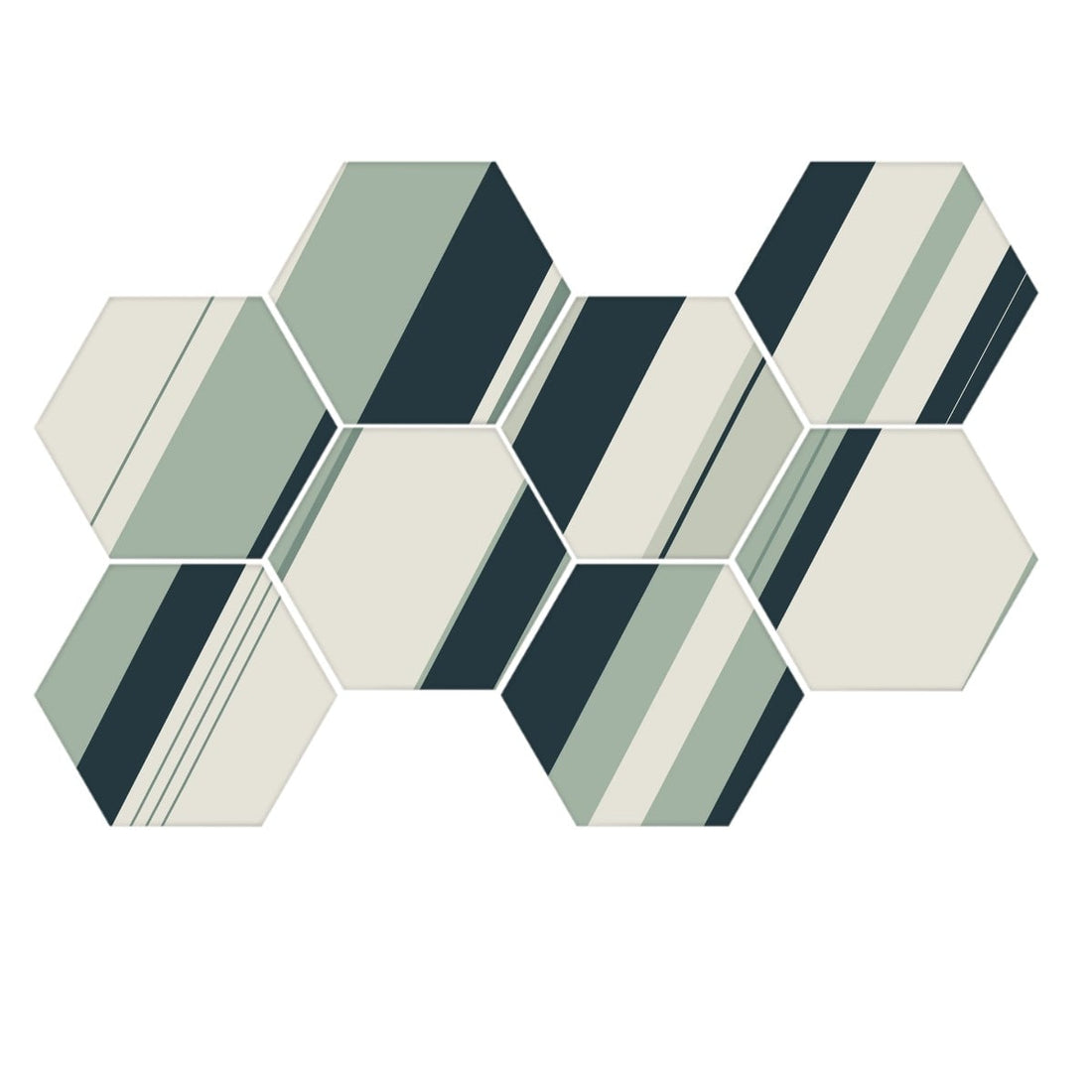 Composition personnelle — Mosaïque hexagonale