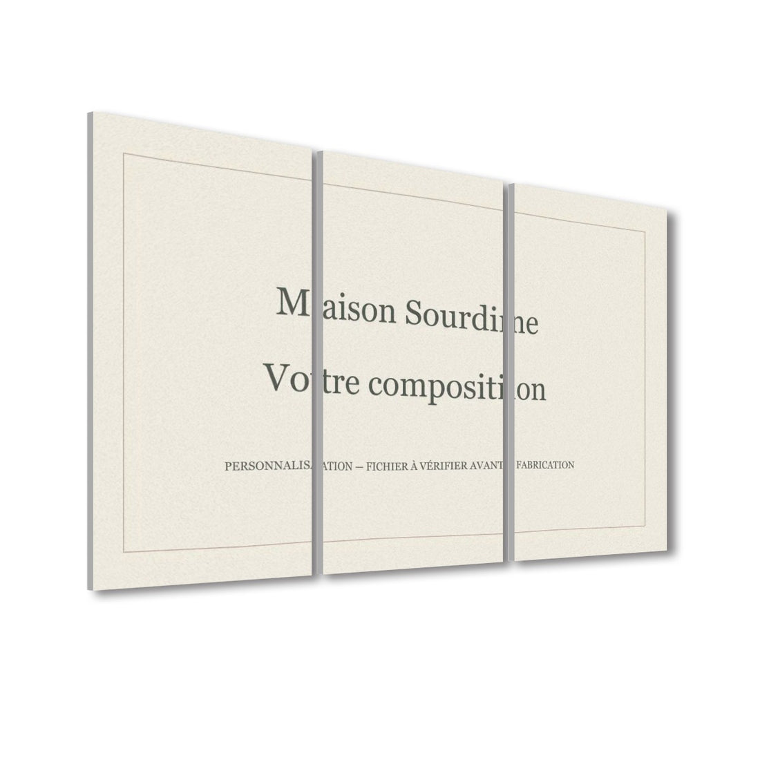 Composition personnelle — Triptyque