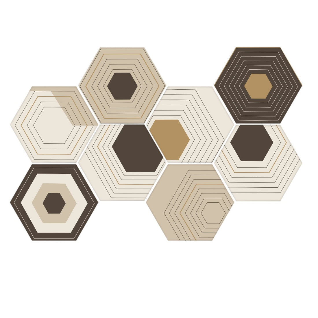 Maison Sourdine — Halo — Mosaïque hexagonale